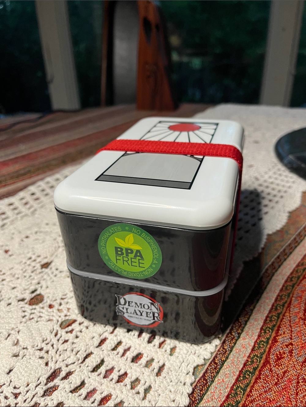 Demon Slayer bento box by Just Funky fork and chopstix BPAfree